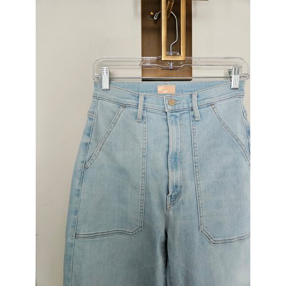 Mother Denim Women's The Wrapper Patch Springy Ankle Jeans Chill Pill Size 26 - Picture 7 of 16